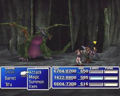 FFVIIbattlexample Final Fantasy VII   VIII (PSN PS3)