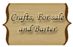 Crafts, For sale, and Barter