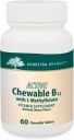 Active Chewable B12 + Methylfolate  60tabs  by Genestra