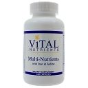 Multi-Nutrients w/Iron and Iodine 180c by Vital Nutrients