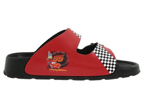 If you prefer Lightning McQueen shoes that do have the traditional 