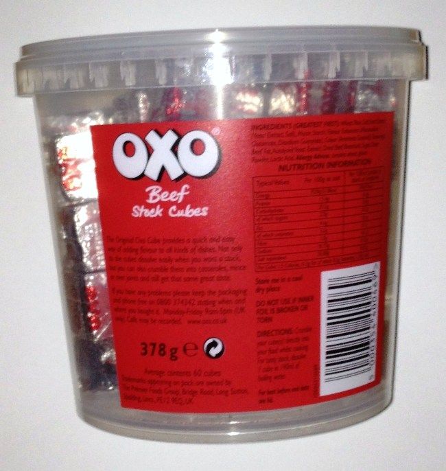 are beef oxo cubes gluten free