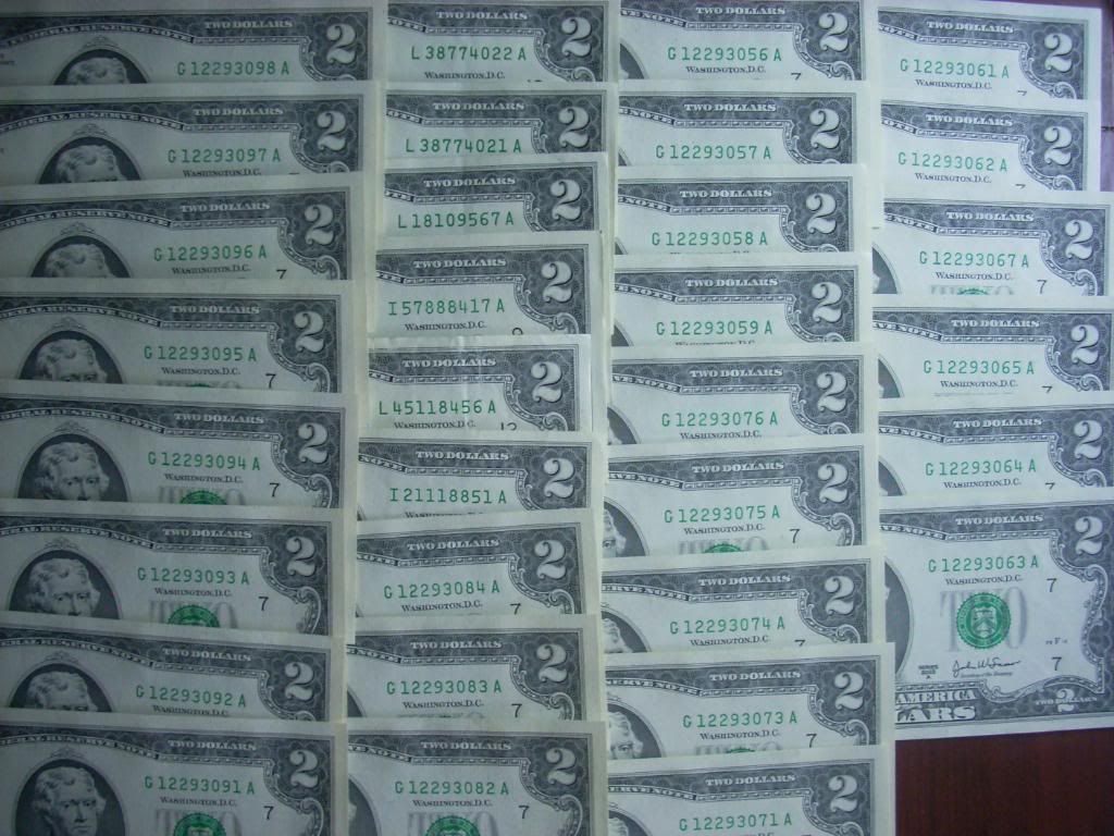 2$ 1928 , 1953 , 1963 , 1976 , 2003 , 1 & 2 Euro , tiền VN series đẹp và các loại - 38