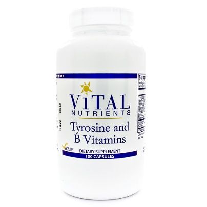 Tyrosine and B-Vitamins 100c by Vital Nutrients-GT_VN0175_0N