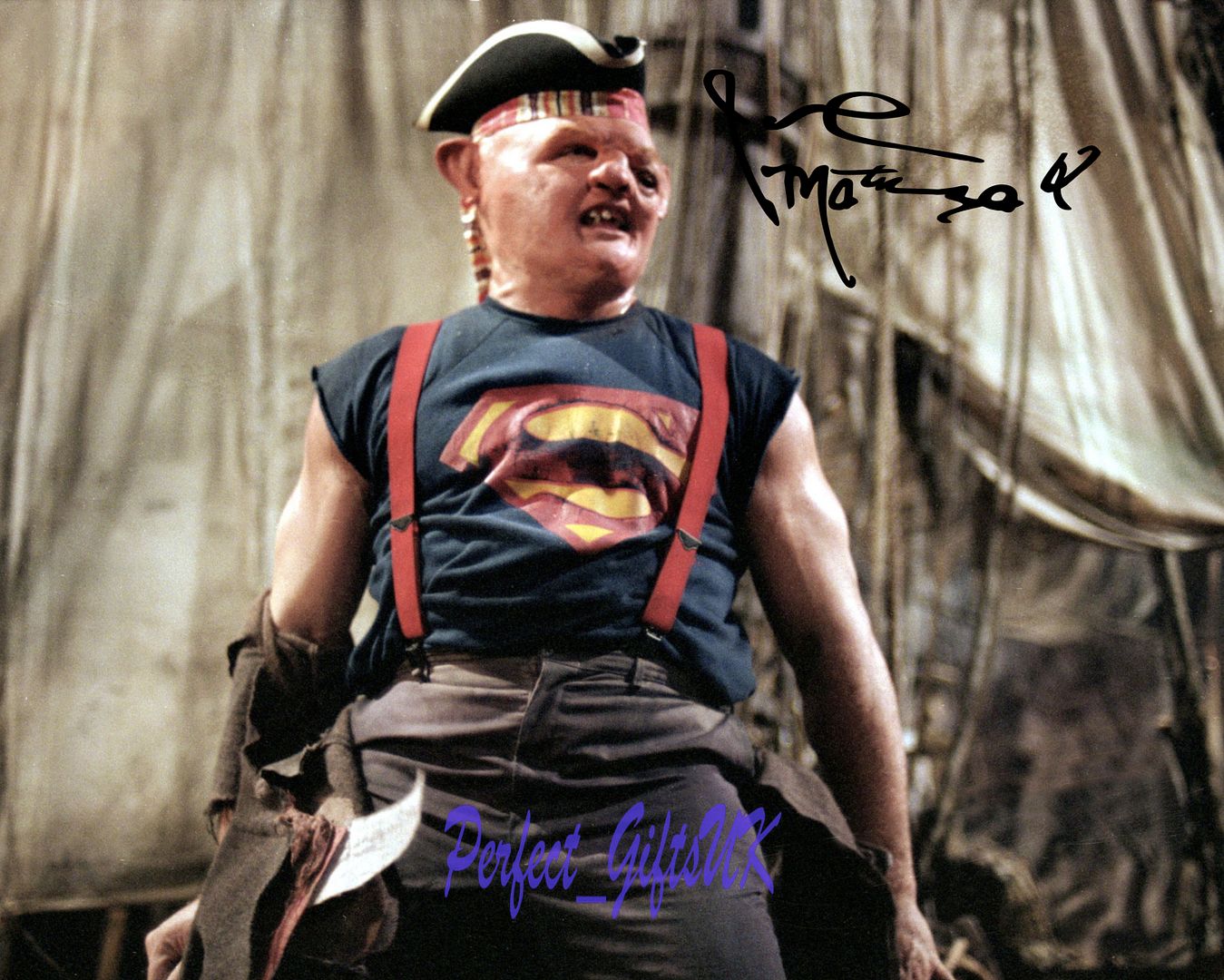 John Matuszak Sloth The Goonies SIGNED AUTOGRAPHED 10X8 ...